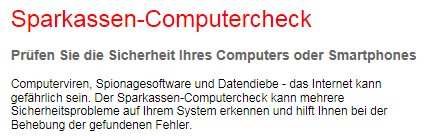 Sparkassen-Computercheck